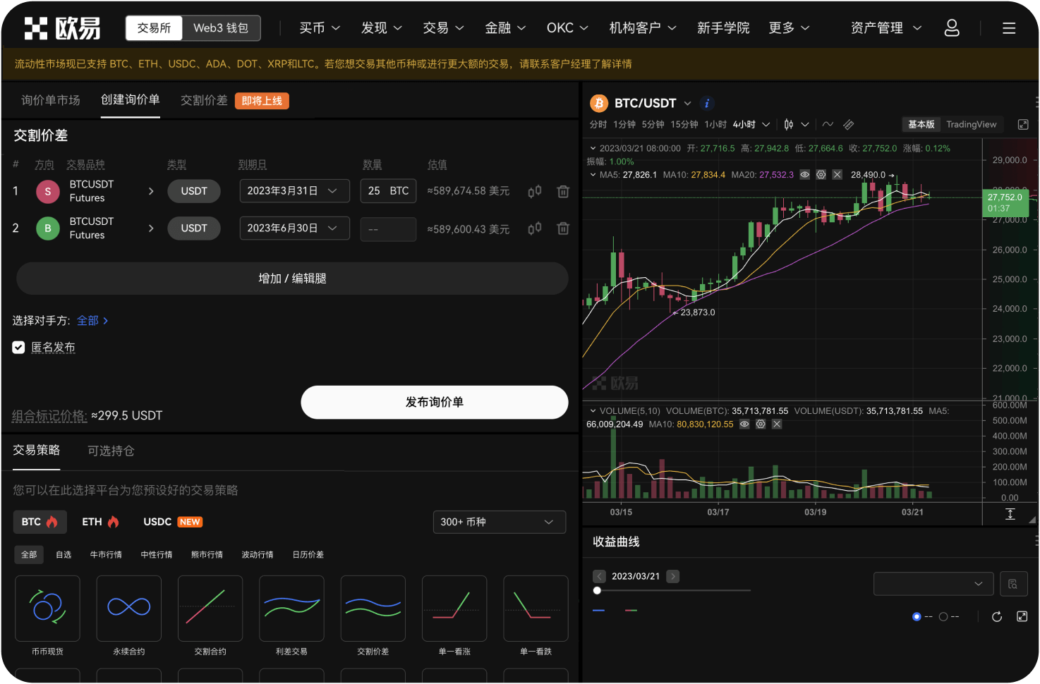 Deepcoin的订单类型有哪些
